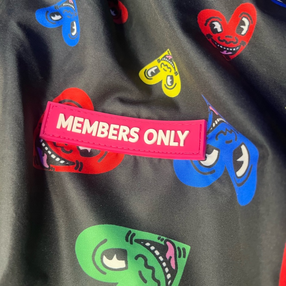 Members Only Multicolor Heart Pattern Jacket - image 2